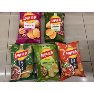 樂事 洋芋片 鹽烤開心果 沙茶魷魚羹 濃鬱蕃茄鍋 青醬牛排 照燒烤雞串 烤肋排 炙鹽香蒜 青檸 奶焗香蔥 起司 海苔