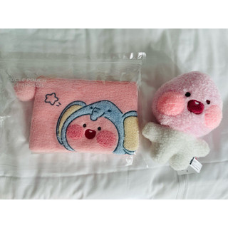 KAKAO FRIENDS 絨毛玩具 桃子 kakao friends-筆袋+娃娃