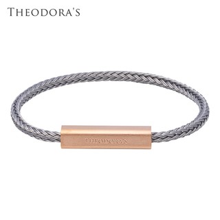 【THEODORA'S】引力 鋼索磁吸手環-女款灰【希奧朵拉】