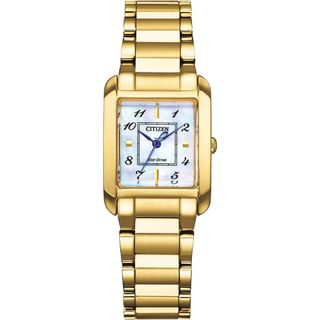 CITIZEN 星辰L系列 光動能 白蝶貝 簡約時尚腕錶 手錶 生日 禮物 EW5602-81D