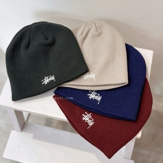 STUSSY BASIC SKULLCAP 刺繡小LOGO 毛帽 冷帽 針織帽【Insane-21】