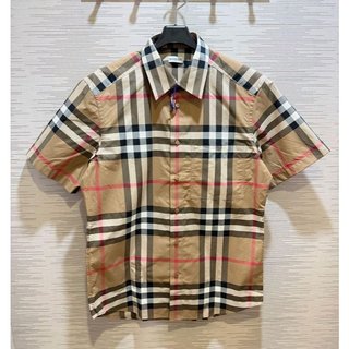 💎Han's house精品服飾💎BURBERRY 格紋 短 襯衫 現貨 M ～ XL