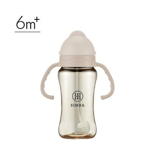 小獅王辛巴蘊蜜鉑金PPSU防漏滑蓋學習水杯 270ml (SW8112杏茶) 510元