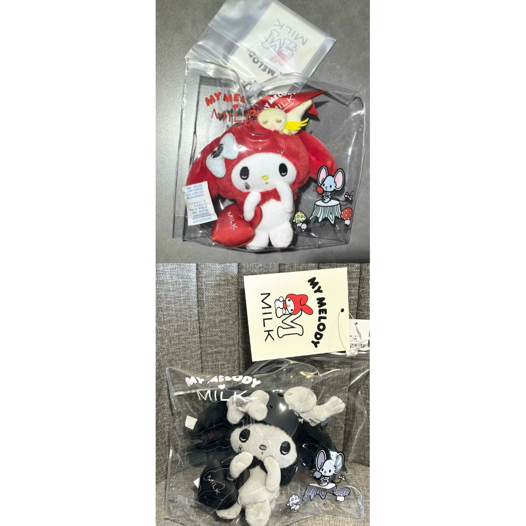 三麗鷗My Melody × milk聯名 紅頭美樂蒂 淚珠美樂蒂 紅色美樂蒂 黑色美樂蒂 Sanrio