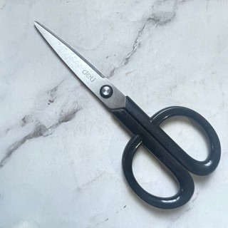[沐沐屋] deli 得力 不鏽鋼辦公剪刀 / 經典款事務剪刀 k