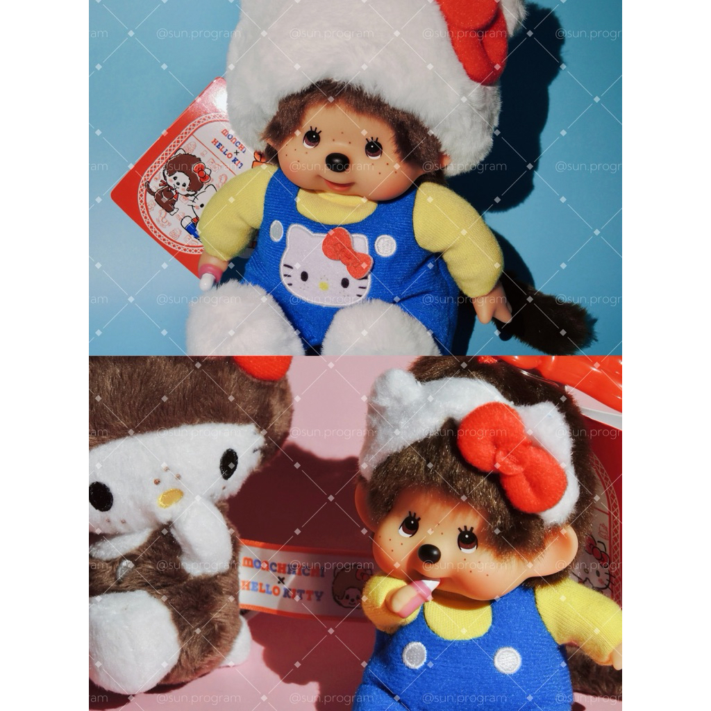 ❤️🤎限量美版Hello Kitty x Monchhichi蒙奇奇夢幻聯名一代娃娃&吊飾｜Sanrio三麗鷗官方正品