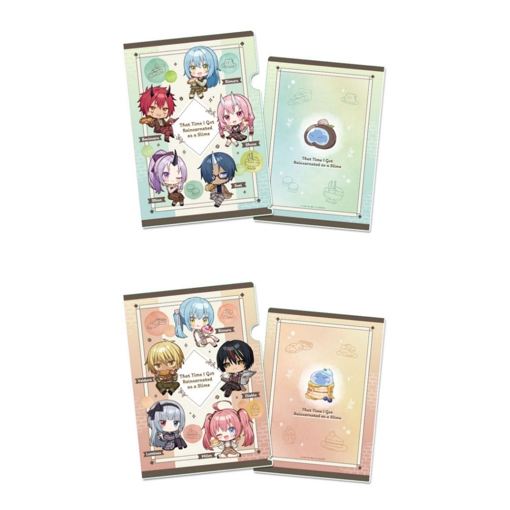 【現貨❆日本限定】關於我轉生變成史萊姆這檔事 資料夾  迪亞波羅 利姆路 原初之紫 蜜莉姆 魯米納斯 咖啡廳 食品 甜點