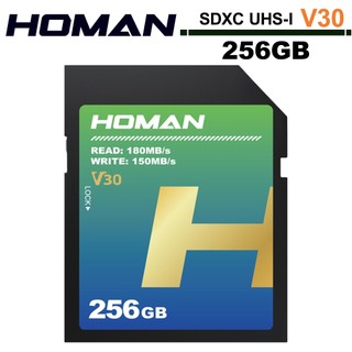 HOMAN UHS-I SD V30 256GB 記憶卡 公司貨