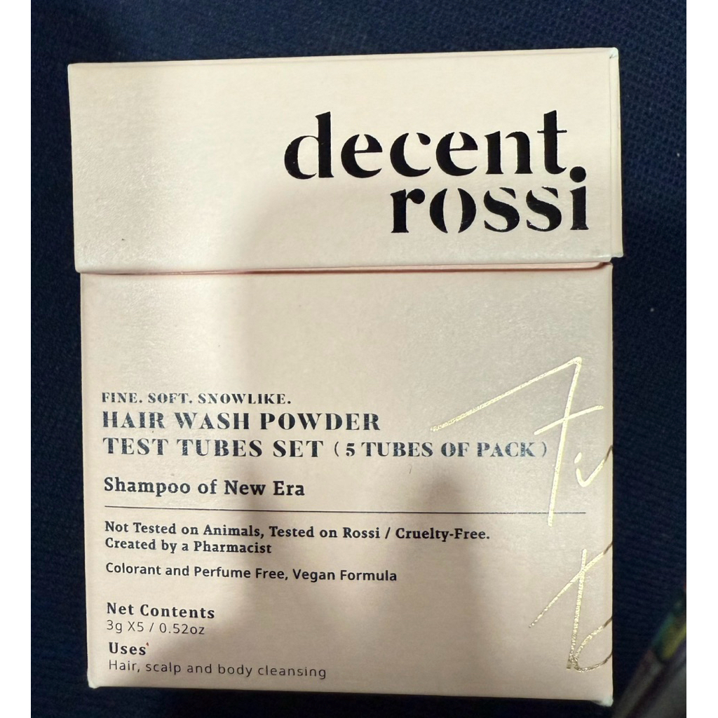 🍎全新 decent rossi頭皮甦醒洗髮粉 試管旅行組3g*5  效期20260913🍎僅1個！