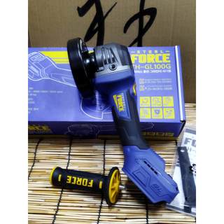 (附發票) FORCE TH-GL100G 鋰電18V平面砂輪機(單機) 充電式4"角度砂輪機 牧田電池通用 調速