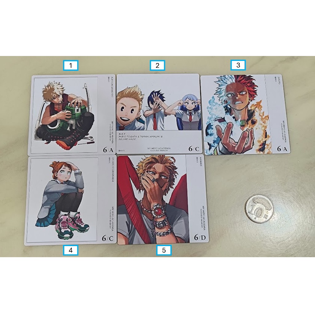 [睡睡蛙小池] 我的英雄學院 杯墊 原畫 桌遊 爆豪勝己 霍克斯 轟焦凍 天喰環 死柄木 波動捻麗 歐爾麥特 荼毗