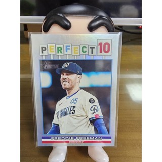 Topps Heritage Perfect 10｜Freddie Freeman｜LA Dodgers｜插卡