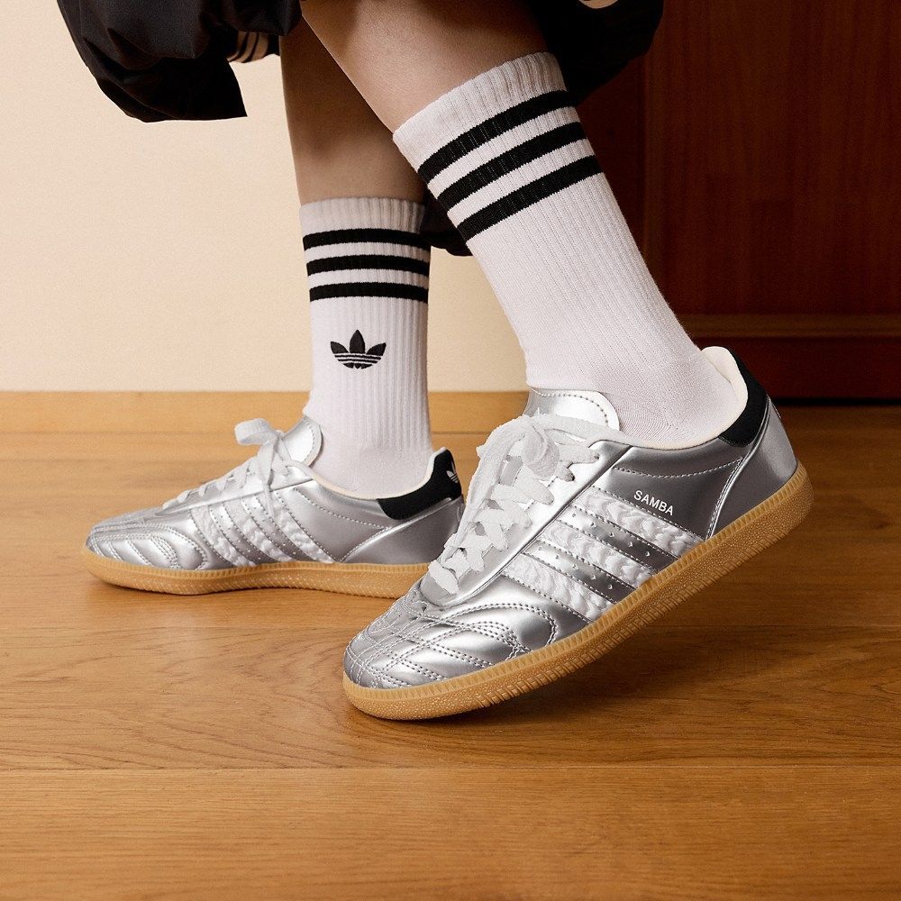 S.G Adidas V-DAY X SAMBA JP HP7105 情人節 德訓鞋 復古 銀色 男女鞋
