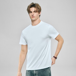 GIORDANO 男裝細緻抗皺修身素色短袖T恤 Liquid Touch系列【多色任選】01026802