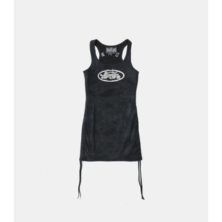 404NEWERA韓國選貨店🇰🇷Badblood現貨Lion Patch Tank Mini Dress - Black