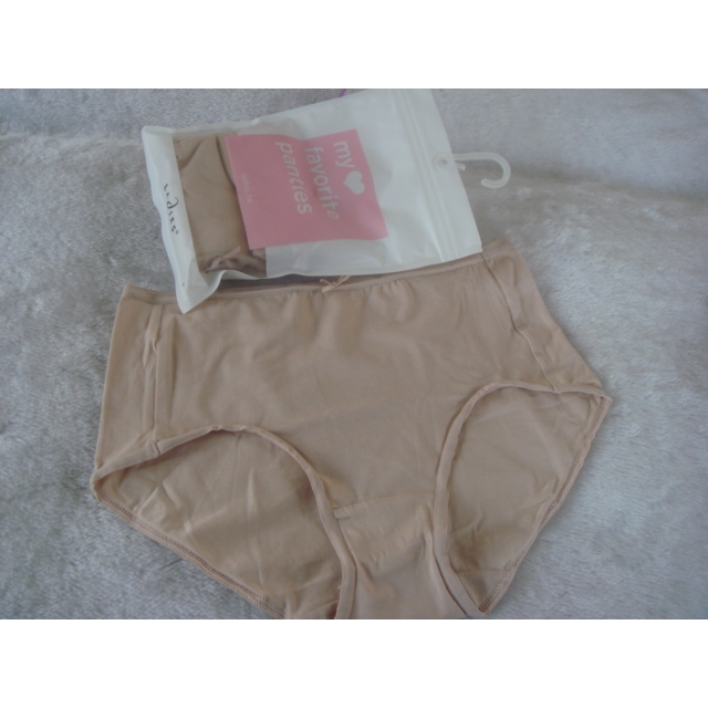 《Angela》蕾黛絲Ladies/精梳棉褲三件包高腰內褲/膚色【EEL/EL/L/M】$299(原價$890)