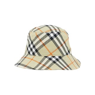 BURBERRY 戰馬圖案格紋帆布漁夫帽(淺鼠尾草綠)