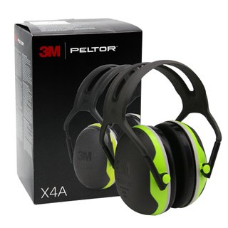 3M PELTOR X4A 隔音耳罩/綠 【黑/白兩款包裝 隨機出貨】
