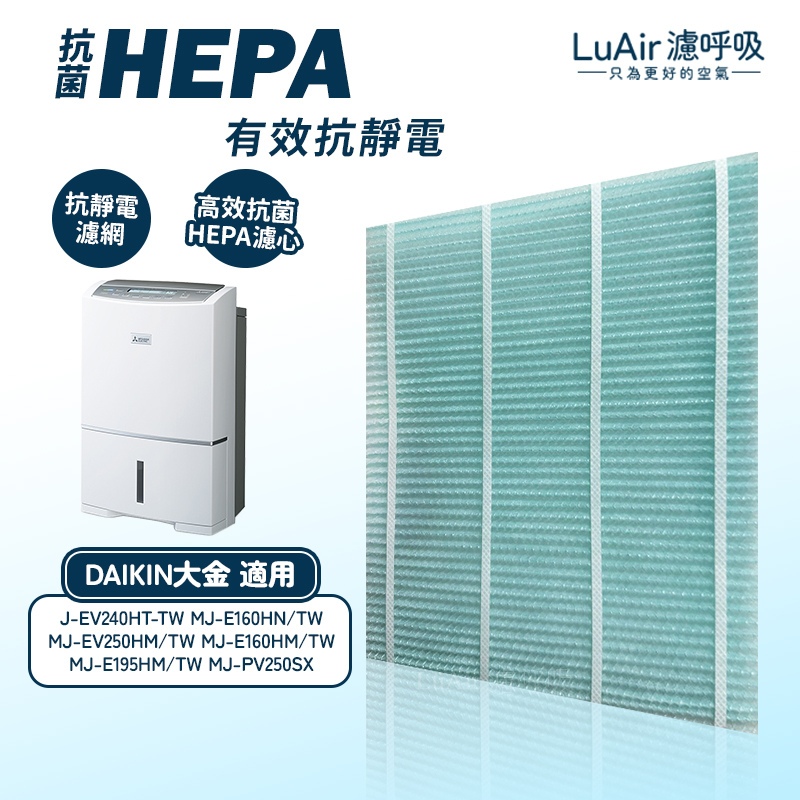 適用 三菱 抗菌除臭 PM2.5 濾網 MJ-EV240HT E160HN MJ-EV250HM E195HM 除濕機