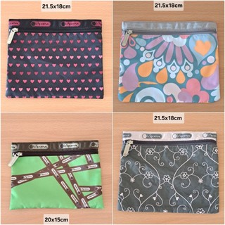 LeSportsac 扁平收納包 尼龍化妝包 正品包包收納袋