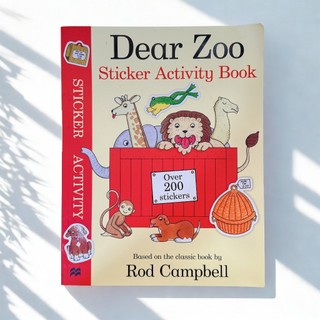 📖書蟲選書【親愛的動物園 貼紙遊戲書】🦒 互動操作 貼紙書 認知學習 動物英文 → 經典 Dear Zoo 延伸活動版！
