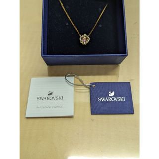 SWAROVSKI 施華洛世奇Una 項鏈 幸運草, 粉紅色, 鍍玫瑰金色調
