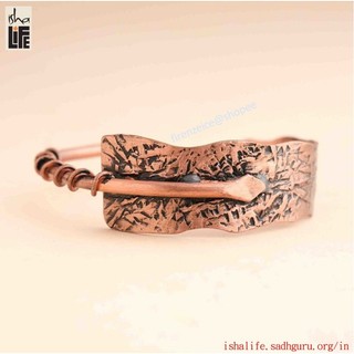 🇮🇳【isha Life】蛇紋理銅手環 Sarpa Textured Copper Cuff 穩定能量