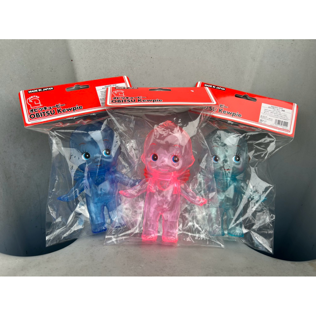 [日本限定] 透明Q比 日本製Obitsu Kewpie透明系列15cm公仔 邱比特 水藍Q比 藍色Q比 粉紅Q比