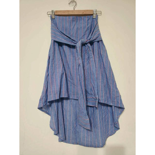 全新 現貨 SISJEANS 百貨專櫃品牌 顯瘦直條紋綁帶裙｜高腰修身中長裙 女裝 現貨快速出貨🚚