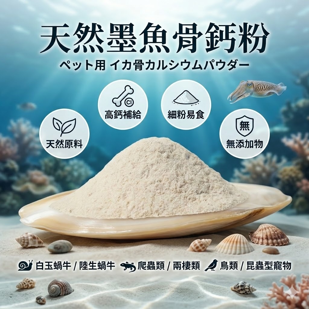 陸龜驛站｜白玉蝸牛 補充鈣粉 寵物鈣粉 純墨魚骨粉 白玉蝸牛 守宮 草巨 角蛙 爬蟲 蜥蜴 爬寵 鳥 鸚鵡