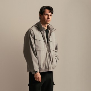 GIORDANO 男裝機能防潑水連帽風衣外套【雙色任選】01076005