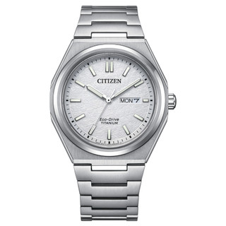 CITIZEN 星辰 GENT'S AW0130-85A 光動能超級鈦腕錶 白麵 39.5mm