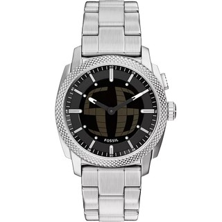 FOSSIL Machine Big Tic 限量復刻 雙顯示數位跳秒手錶-銀/41mm FS6155 開學季禮物