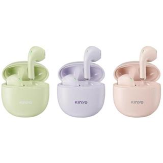 含稅一年原廠保固KINYO羽量級防水充電式大電量藍芽5.3 ENC降雙耳真無線耳機麥克風(BTE-3901)