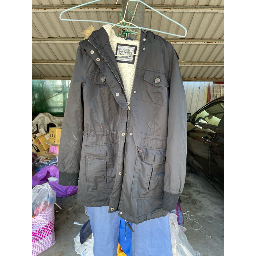 LEVIS  Levi’s 二手內刷毛連帽牛仔外套