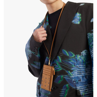 【🇰🇷韓國製】✨全新✨ 💯正品- MCM Visetos Original 皮革附掛繩卡片 卡套 卡夾