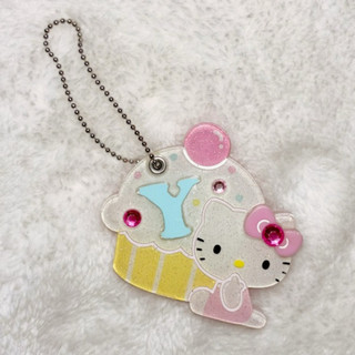 二手現貨🎀Sanrio三麗鷗100%正版Hello Kitty可愛英文字母甜點造型滑蓋小鏡子吊飾掛件凱蒂貓化妝鏡補妝隨身