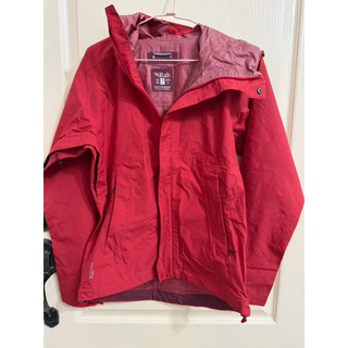 ［二手］ RAB Downpour Eco Jacket 輕量防風防水連帽外套 女款 紅色