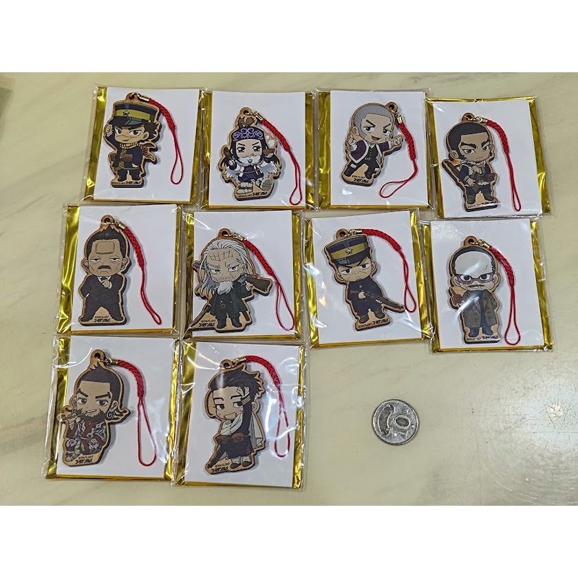 [睡睡蛙小池] 黃金神威 吊飾 木製 杉元佐一 阿席莉帕 白石由竹 土方歲三 鶴見中尉 牛山辰馬 月島基 尾形百之助