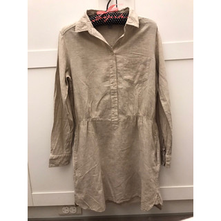 （全新）Uniqlo 亞麻連身洋裝 Uniqlo洋裝 亞麻洋裝
