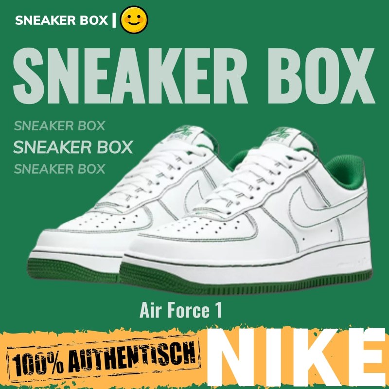 【U+】Nike 鞋 Air Force 1'07 Low"白草綠縫線" 男鞋 女鞋 休閒運動板鞋 空軍一號