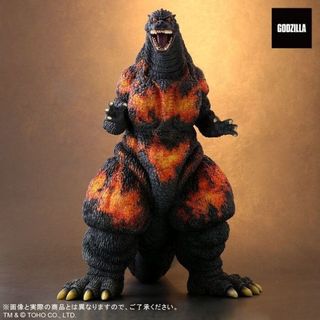 X-PLUS 東寶30cm 哥吉拉(1995) 紅蓮透光Ver PVC完成品 不挑盒況 豬帽子模型玩具