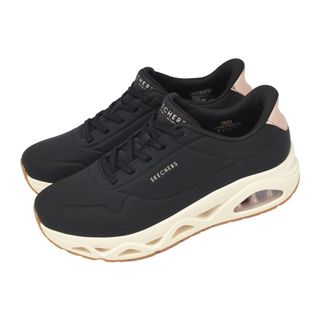 【SKECHERS】休閒系列 Uno Glide-Step Slip-Ins寬楦-190113W-黑米\女(US7.5)