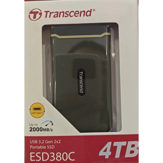 Transcend 創見ESD380C 4TB USB3.2/Type C 雙介面外接SSD固態硬碟 - 橄欖綠