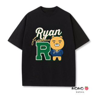 【MOMO】100%純棉短袖 厚磅棉踢 萊恩 Ryan 情侶裝短袖 KAKAO FRIENDS 韓版顯瘦t恤大尺碼