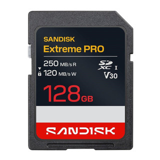 SANDISK Extreme PRO 128G SDXC UHS-I U3 V30 SD大卡 高速 相機用記憶卡