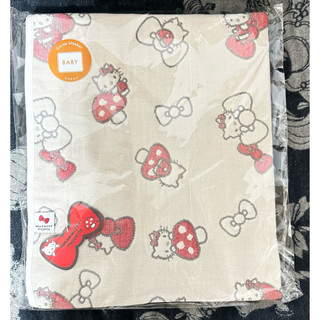 M&H-代購-現貨-Hoppetta-kitty蘑菇被-70cm*90cm-六層紗-日本製