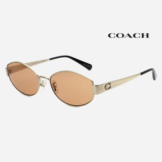 COACH HC7192D 蔻馳品牌墨鏡｜大臉潮流時尚金屬橢圓框太陽眼鏡 女生品牌眼鏡框【幸子眼鏡】