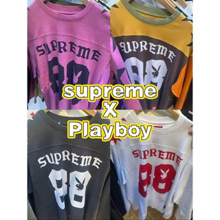 全新限量免運26ss Supreme Playboy L/S Football Top 聯名兔子花花公子足球長袖T長T
