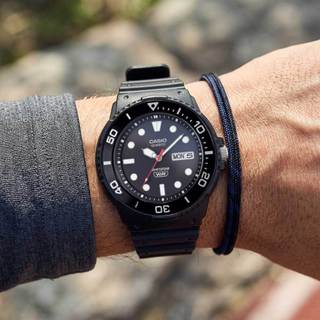 【WANgT】【CASIO 卡西歐】MRW-230H 防水100米 日期星期雙顯 計時旋轉錶圈 日本機芯 潛水風運動矽膠